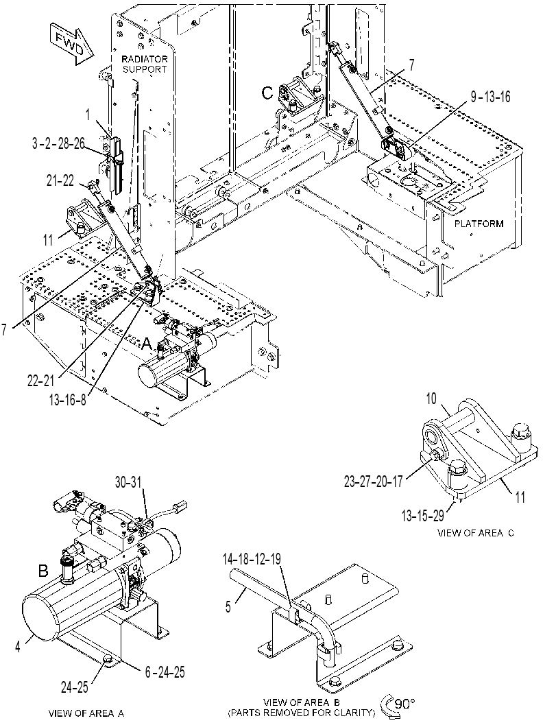 TILT GP-HOOD 3672514 CAT