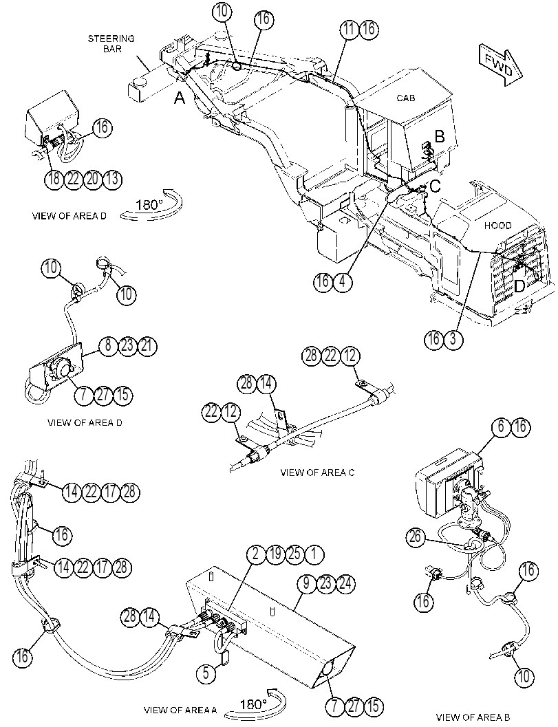 Проводка камеры 4218953 CAT