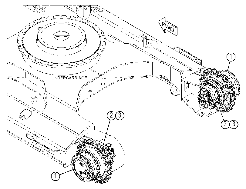 FINAL DRIVE & MOUNTING GP 4413007 CAT