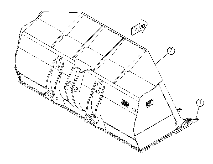 Ковш усиленный 3546094 CAT