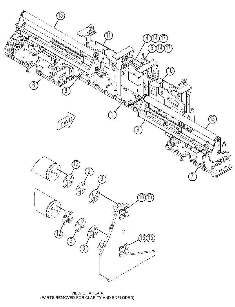 FRAME GP-SCREED 4536581 CAT