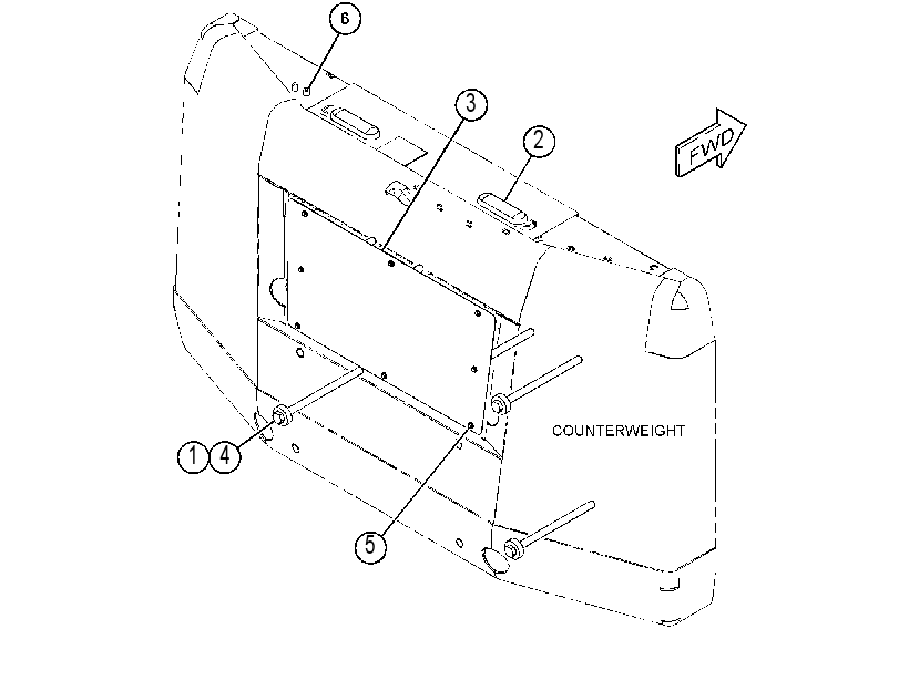 MOUNTING GP-COUNTERWEIGHT 3828290 CAT