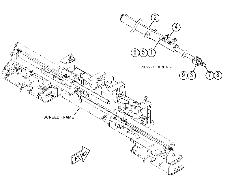 CYL & MTG GP-SCREED EXTENSION 4617478 CAT