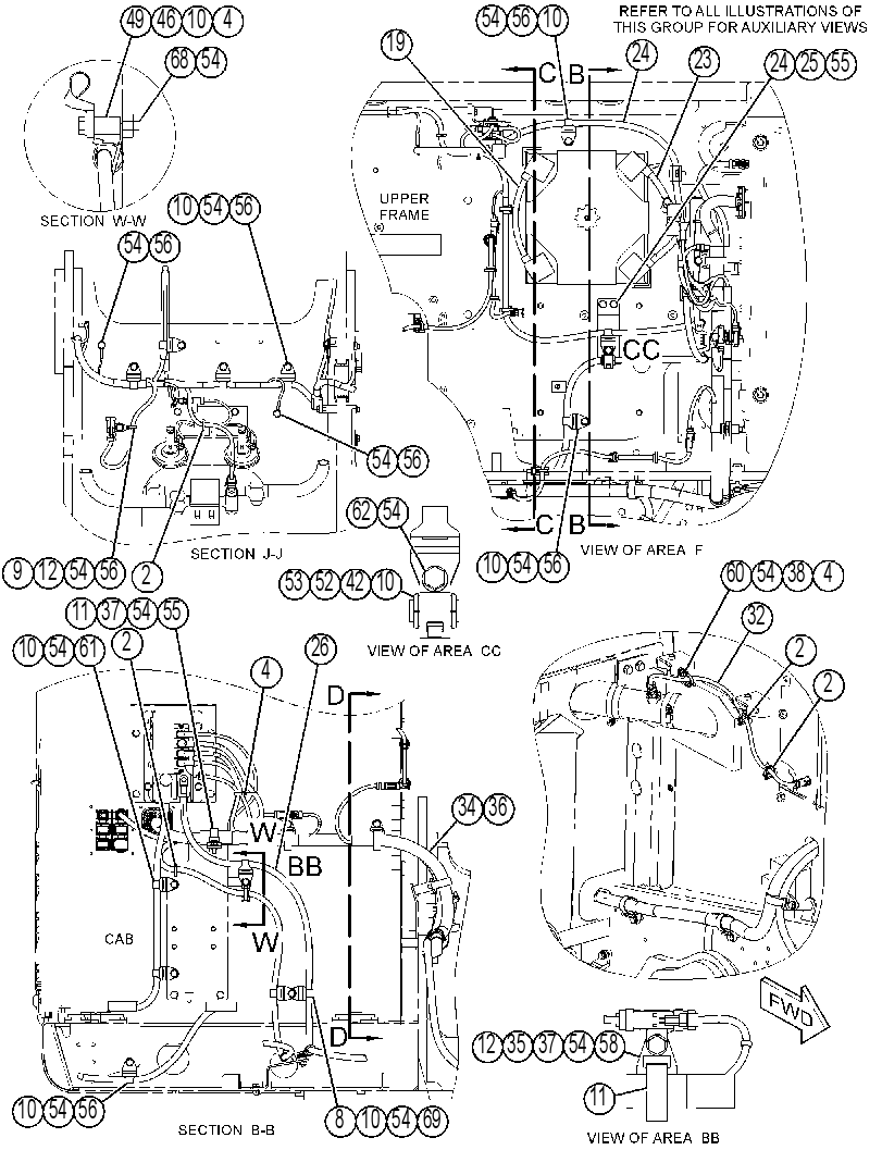 Проводка шасси 4167770 CAT