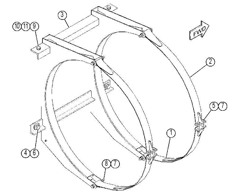MOUNTING GP-FUEL TANK 4422528 CAT