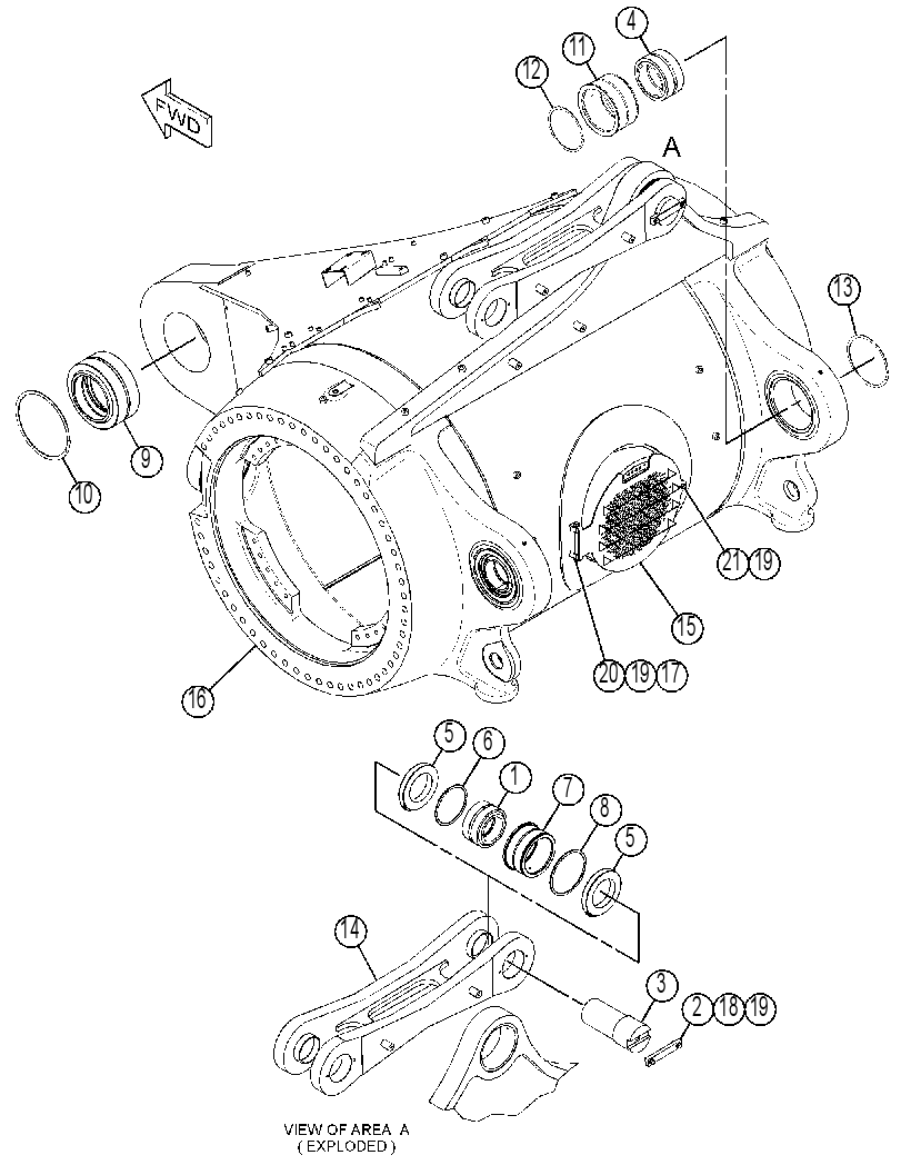 HOUSING GP-REAR AXLE 4422545 CAT