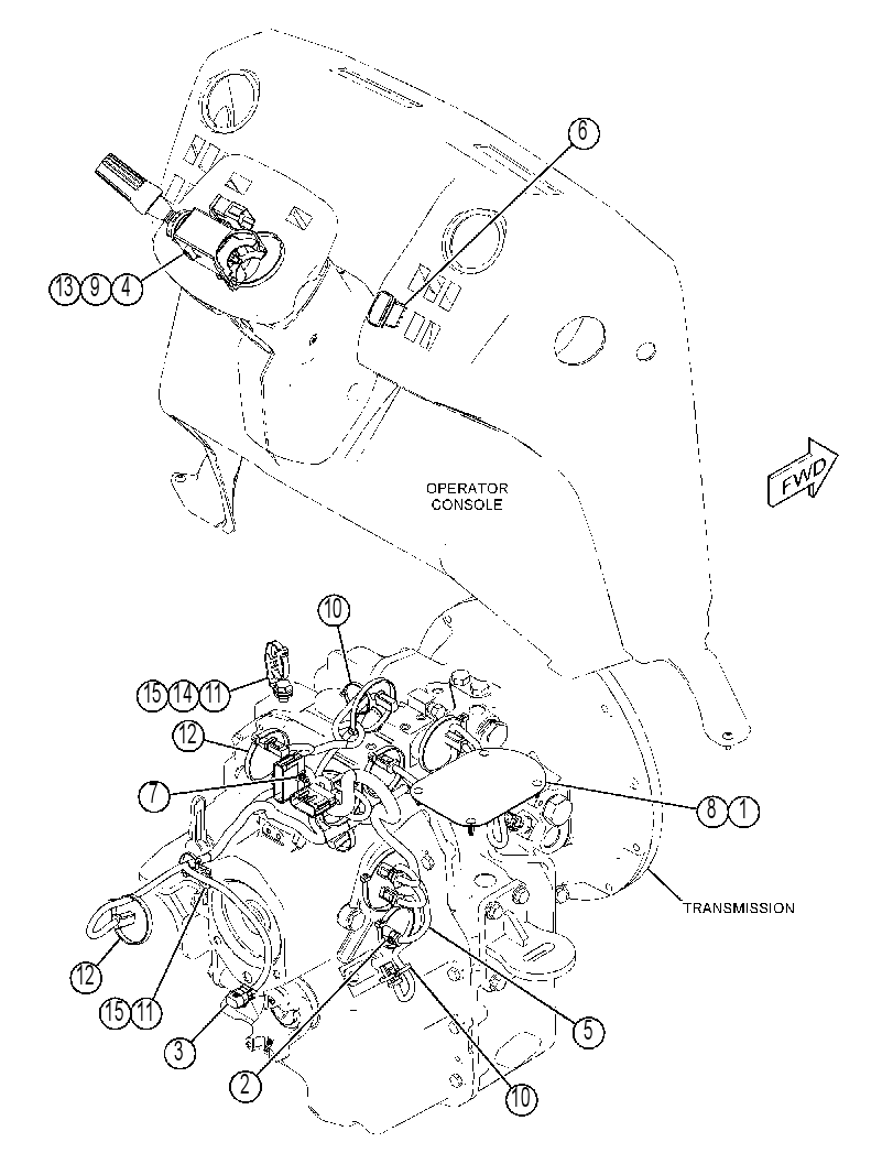 WIRING GP-TRANSMISSION CONTROL 3876550 CAT