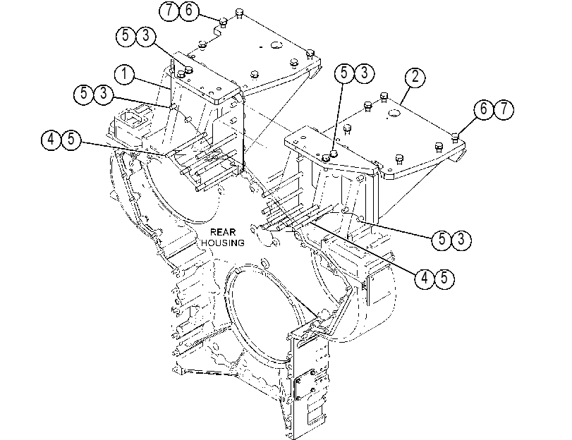 MOUNTING GP-TURBOCHARGER 4625264 CAT