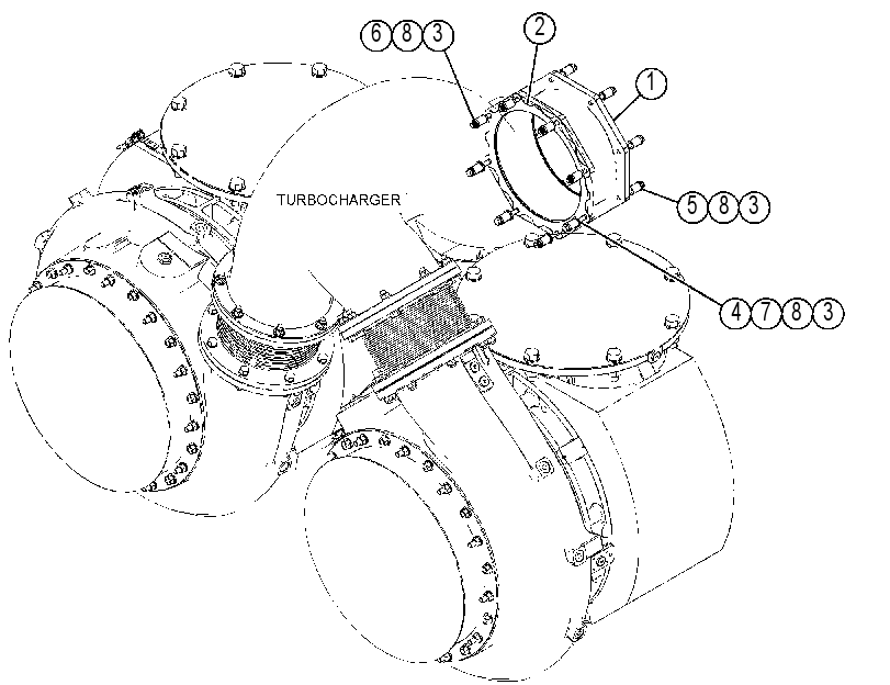 ADAPTER GP-TURBOCHARGER AIR 4626712 CAT