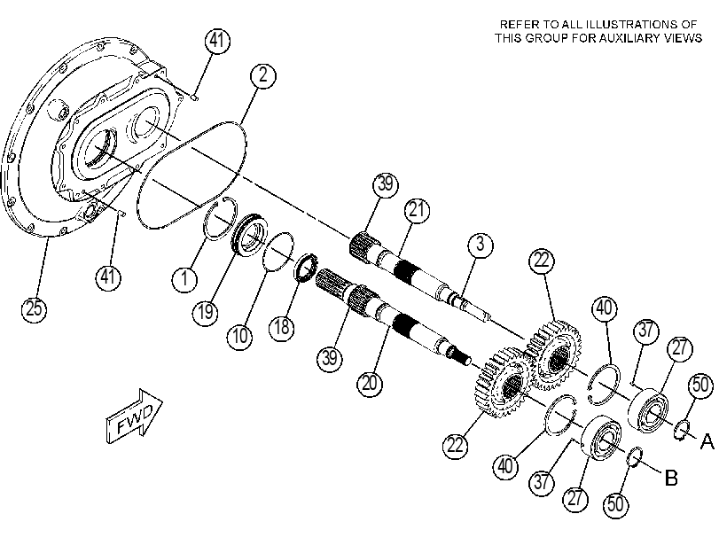 Насос главный гидравлический 4519302 CAT