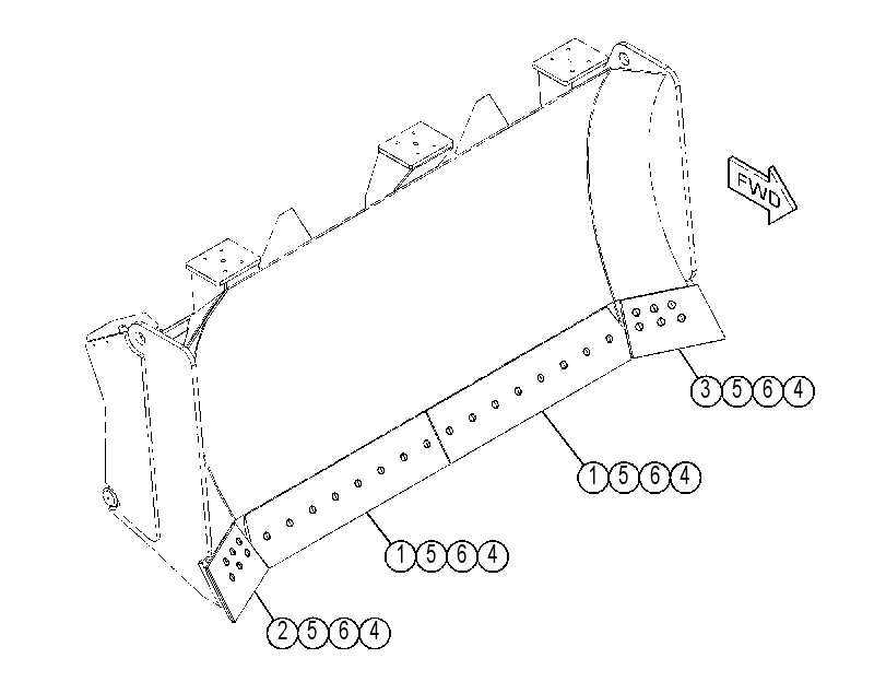Режущая кромка 4370020 CAT