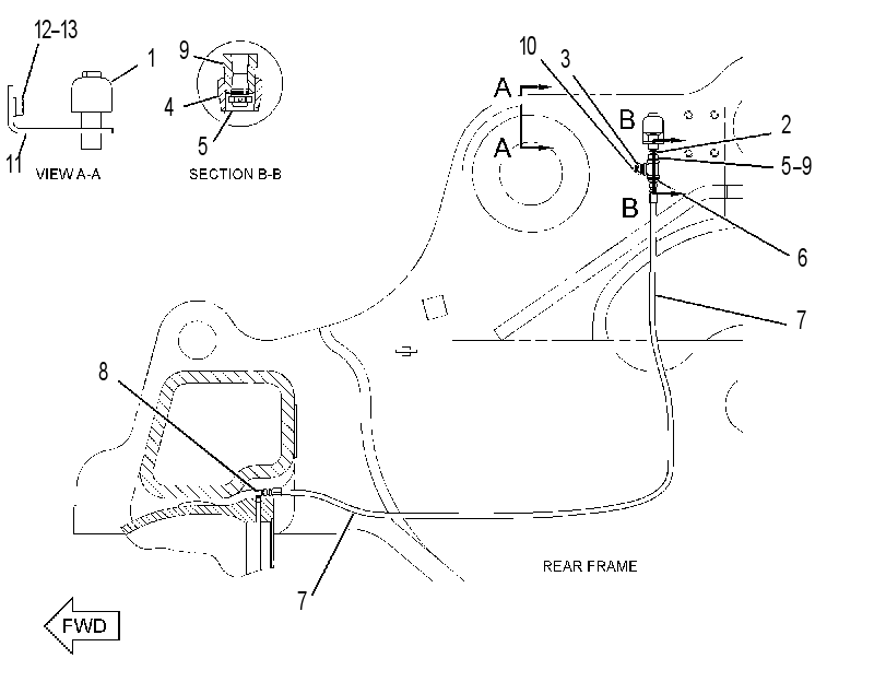 LINES GP-AXLE VENT 2948263 CAT