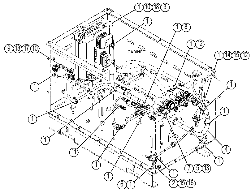Проводка модуля AdBlue 4391259 CAT