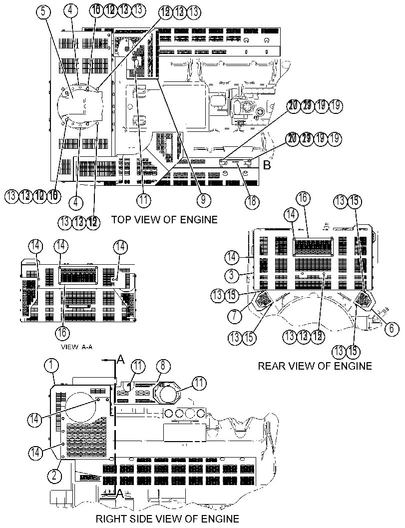 GUARD GP-ENGINE 1542928 CAT