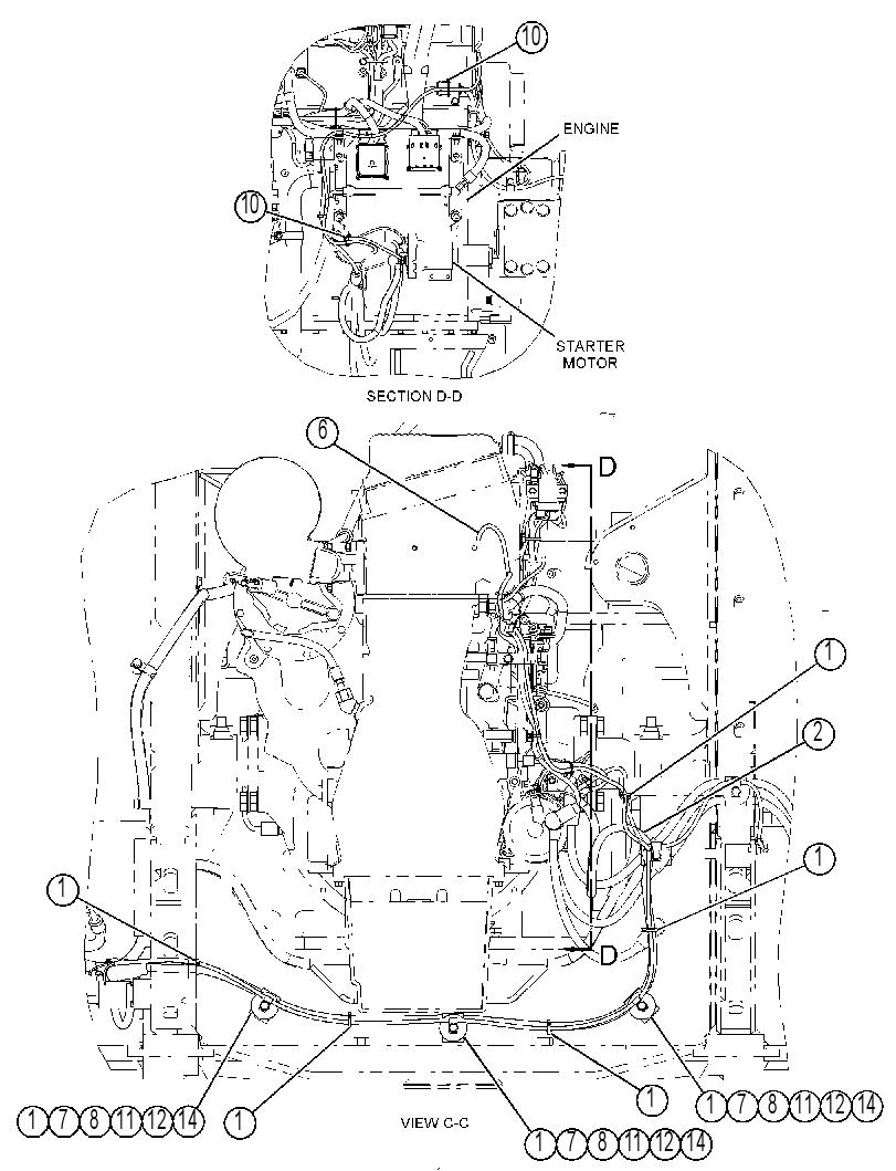 WIRING GP-BRAKE RELEASE PUMP 3859779 CAT