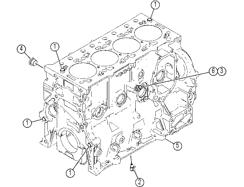Блок цилиндров 4641143 CAT