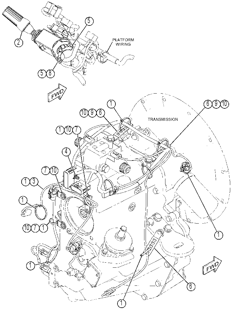 WIRING GP-TRANSMISSION CONTROL 4305030 CAT