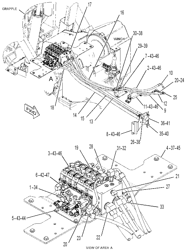 VALVE & LINES GP-MAIN CONTROL 3734384 CAT