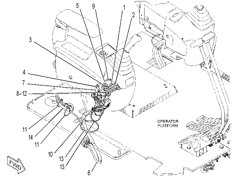 Проводка консоли 4442711 CAT
