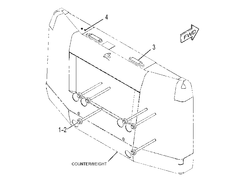 MOUNTING GP-COUNTERWEIGHT 3797452 CAT