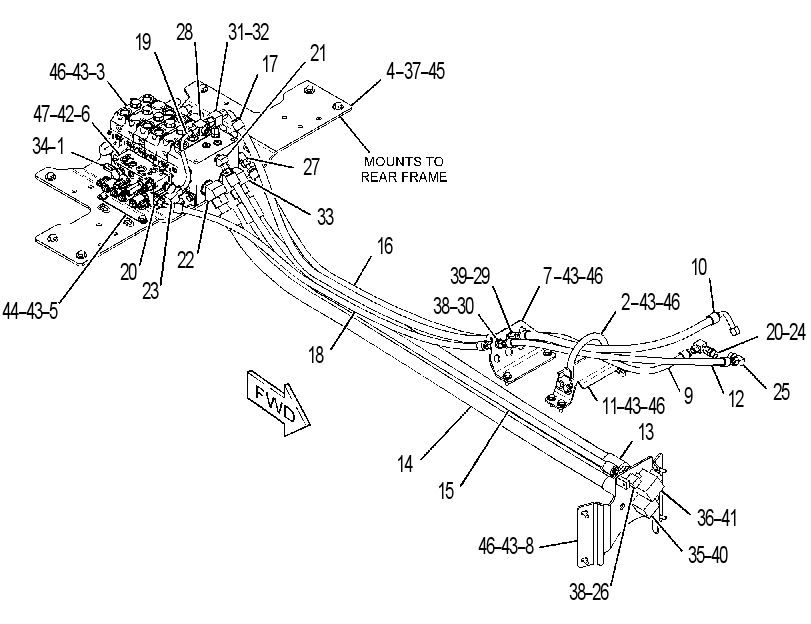 VALVE & LINES GP-MAIN CONTROL 3734386 CAT
