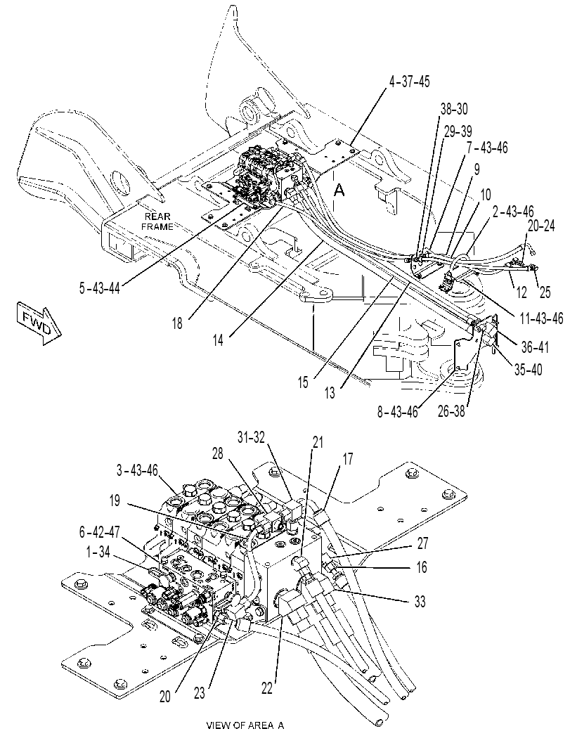VALVE & LINES GP-MAIN CONTROL 3734382 CAT