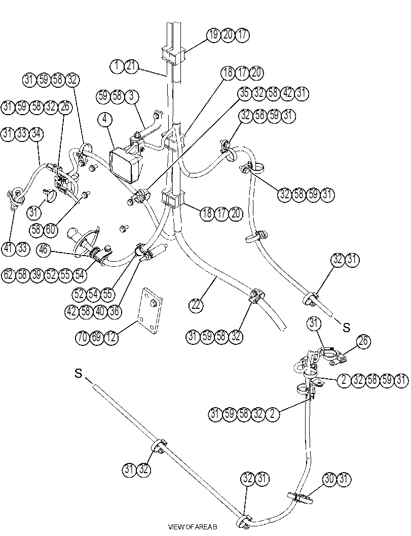 Проводка шасси 4549219 CAT
