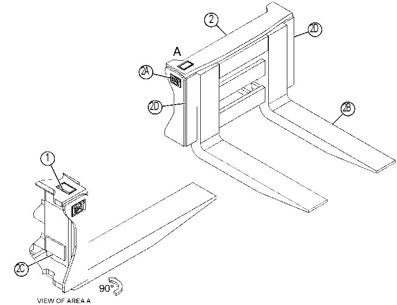 FORK GP-BLOCK HANDLING 4539880 CAT