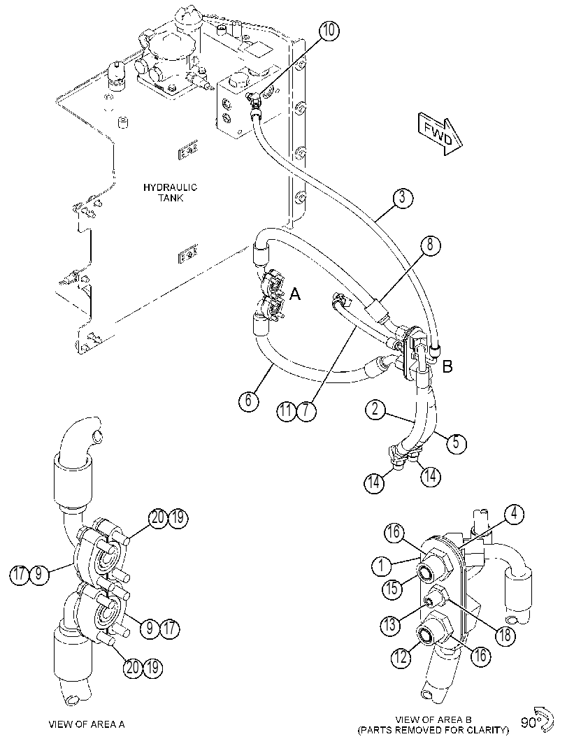 MOTOR & LINES GP-HYDRAULIC FAN 4682033 CAT