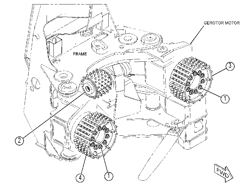 ROLLER GP-FEED 4608550 CAT