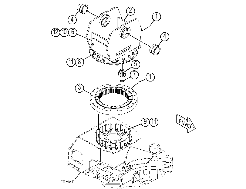 ROTATOR GP-HYDRAULIC 4608605 CAT