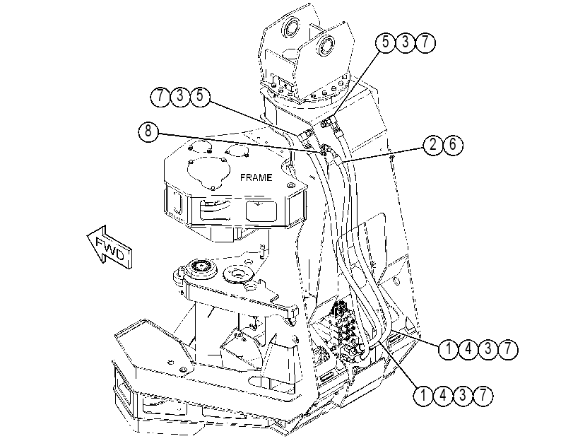 LINES GP-WORK TOOL 4608545 CAT