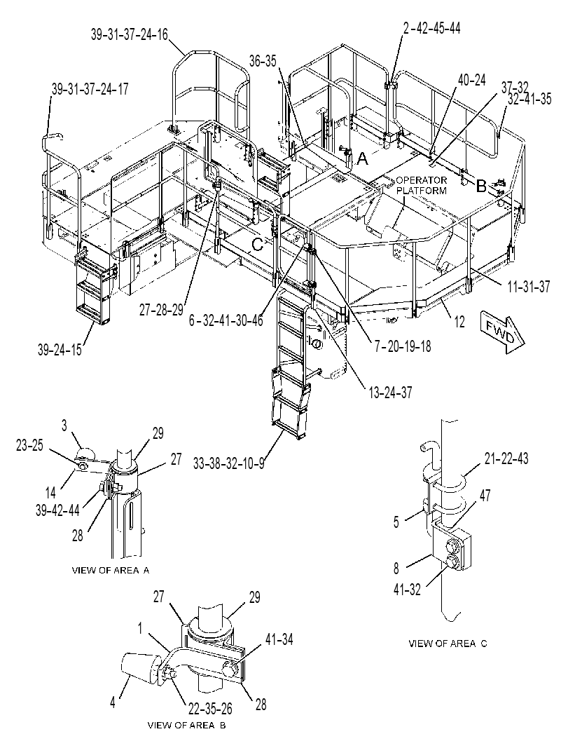 GUARDRAIL GP 3719458 CAT
