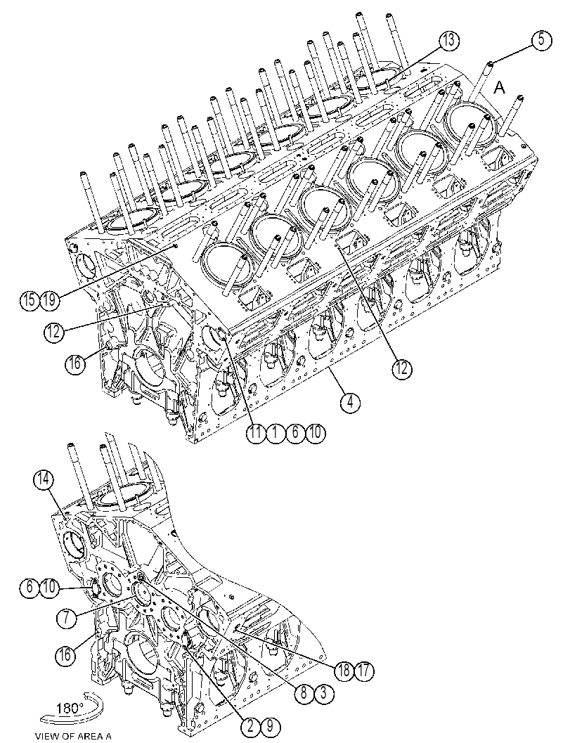 Блок цилиндров 4410062 CAT