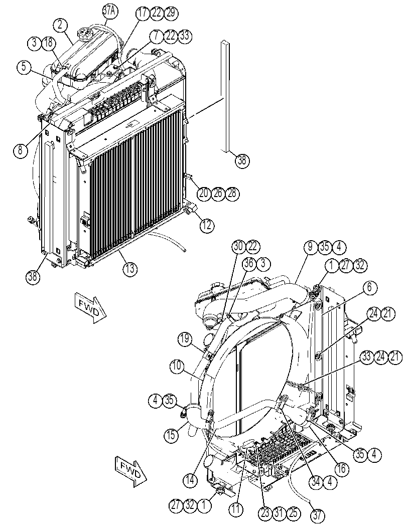 TANK & LINES GP-COOLANT 4608302 CAT