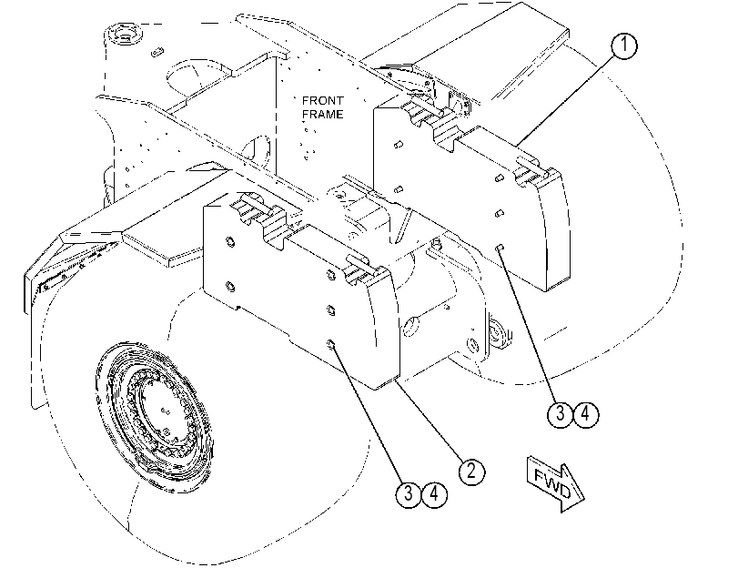 Противовес 3821946 CAT