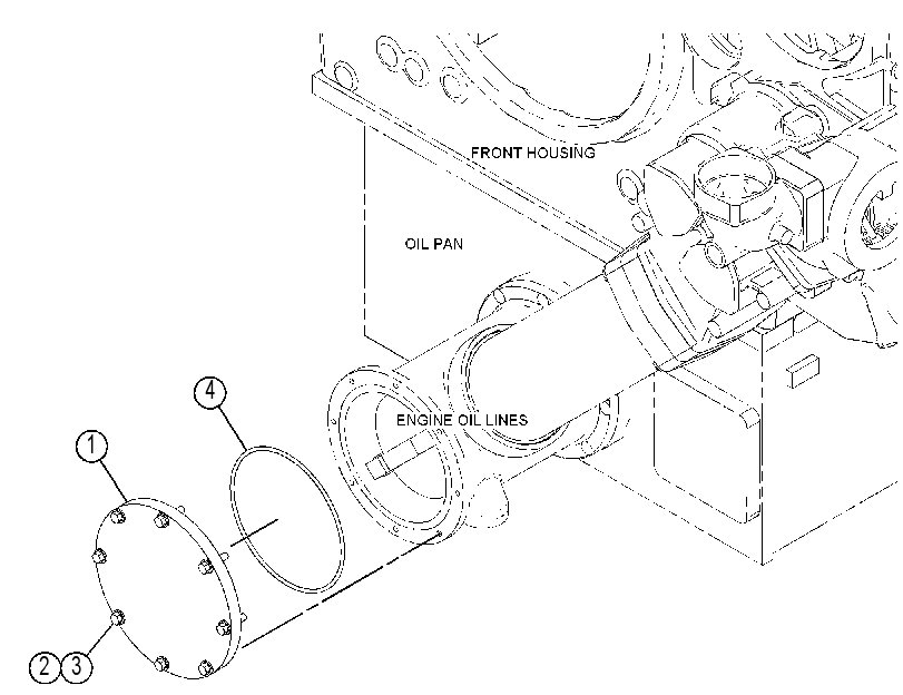 COVER GP-ENGINE OIL LINE 4604217 CAT