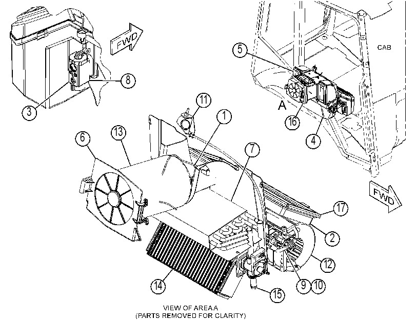 HEATER & AIR CONDITIONER GP 3821699 CAT