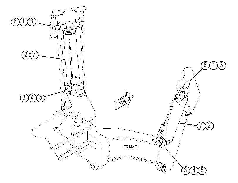 CYLINDER & MTG GP-STABILIZER 4630625 CAT