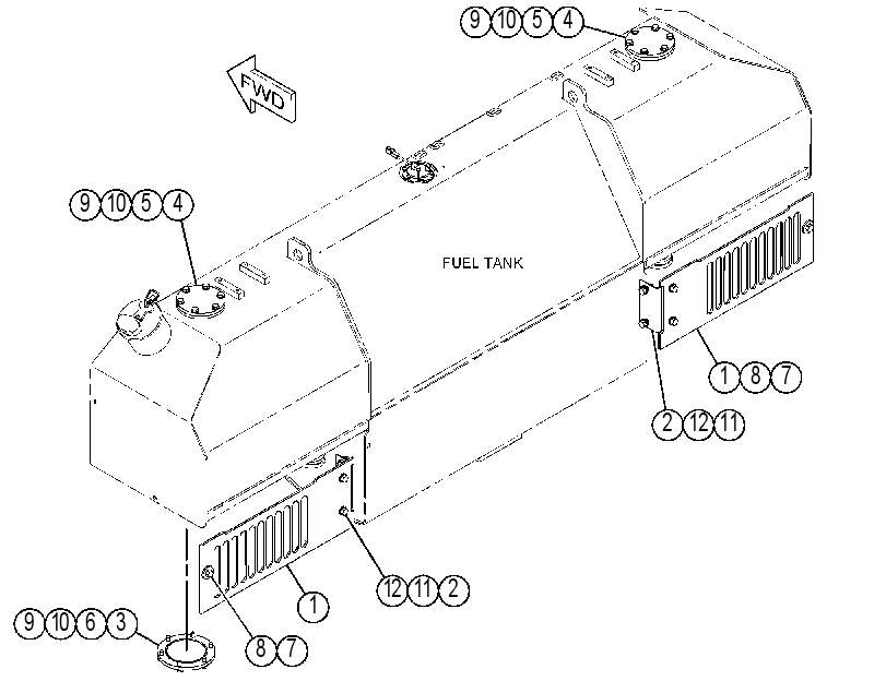 COVER GP-FUEL TANK 4467754 CAT