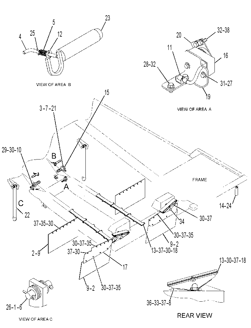 MOUNTING GP-TRUCK BODY 2990051 CAT