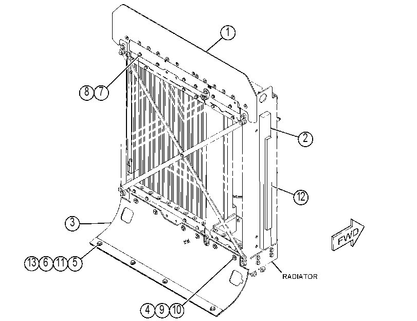 BAFFLE GP-RADIATOR 4204981 CAT