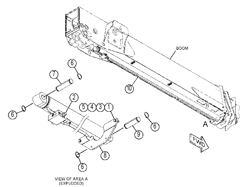 CYLINDER & MTG GP-BOOM 4720220 CAT