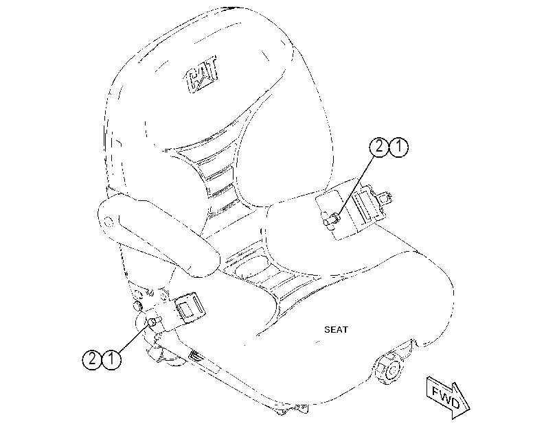 FASTENER GP-SEAT BELT 4651222 CAT