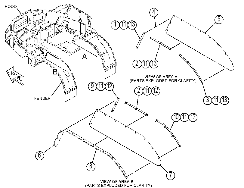 SHIELD GP-FENDER 4332693 CAT