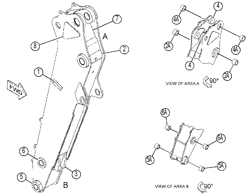 STICK AS-HOE 4450041 CAT