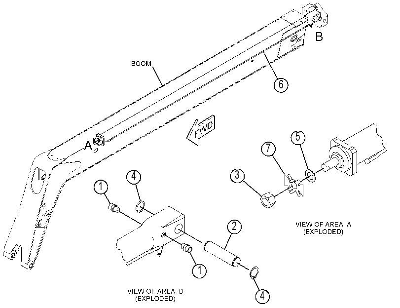 CYLINDER & MTG GP-BOOM 4643110 CAT