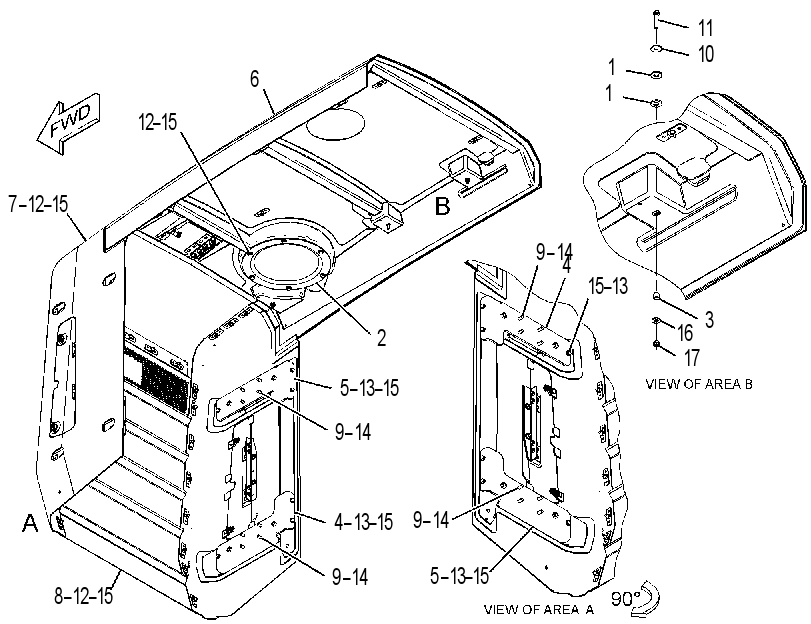 HOOD GP-SCRAPER 3094800 CAT