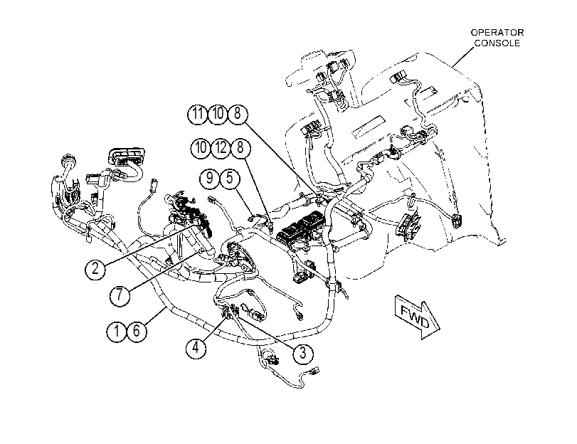 Проводка площадки 4305012 CAT