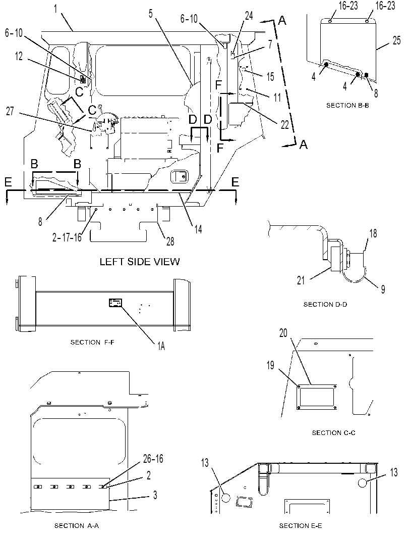 Кабина закрытая с ROPS 3290680 CAT